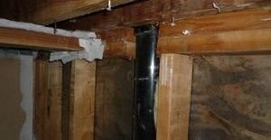 Water Damage Restoration In Joists And Piping