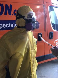 hazmat-suit-water-damage-restoration-van